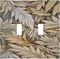 Vista 161 de Cubiertas Decorativas de Arte para Interruptores de Luz, Hojas de Otoño, Placa de Pared de Palanca Individual, Cubierta Decorativa de Interruptor