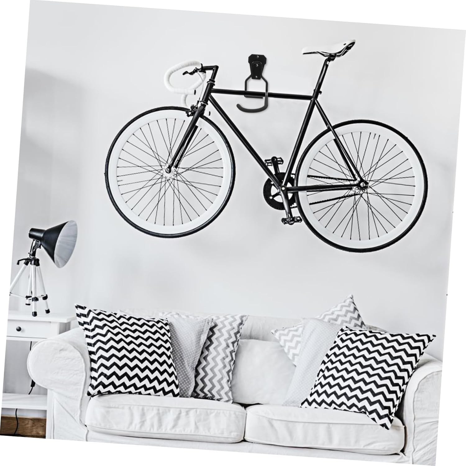 4Pcs Heavy Duty Garage Wall Hooks Sturdy Bike Hangers for Organizing Garden Tools and Bicycles Space Saving Wall Mounted Storage