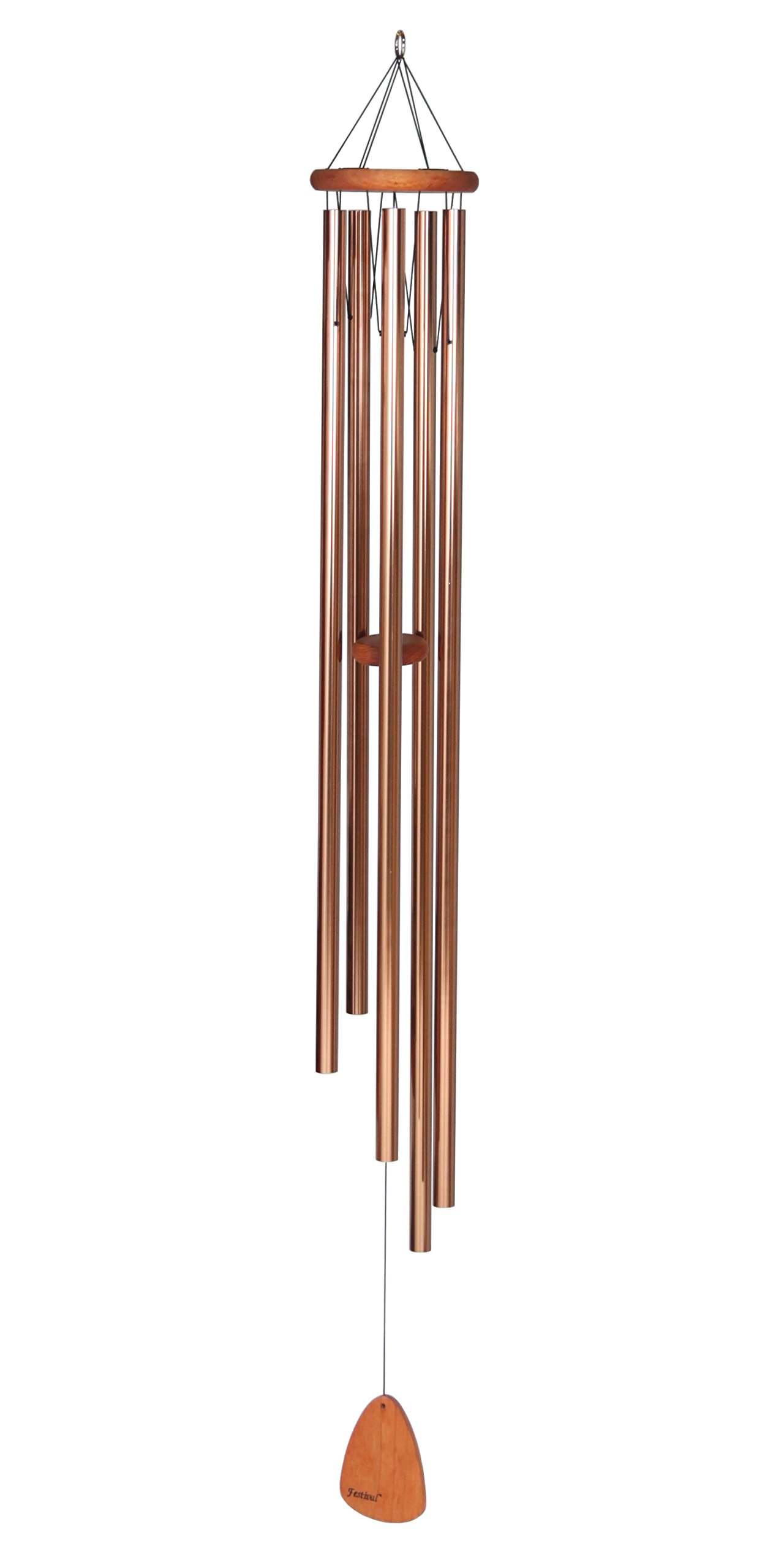 Festival 60-inch Redwood Wind Chime in Bronze