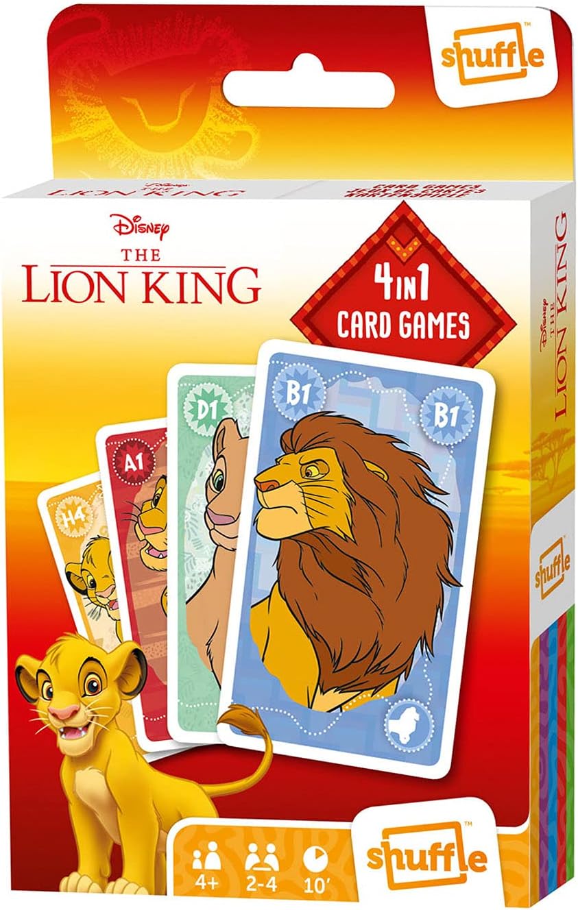 Shuffle Fun 4 in 1 Princess Card Game, Multi Colour