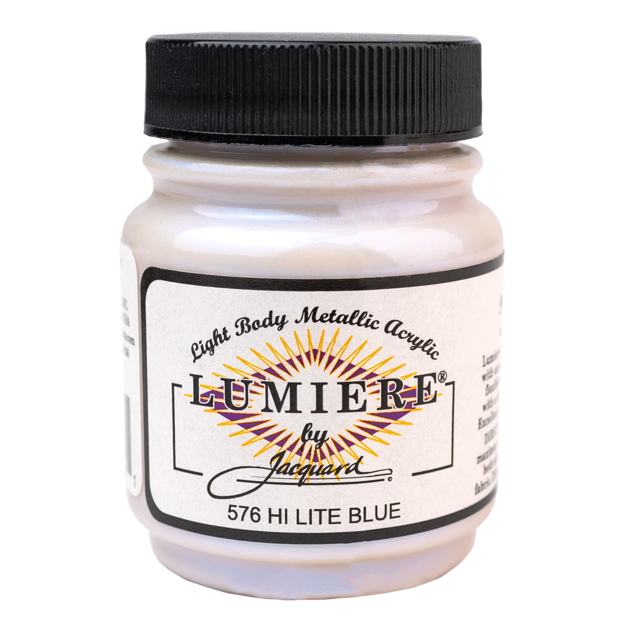 Amazon.com: Jacquard Lumiere 2.25oz Fabric Paint Hi Lite Blue