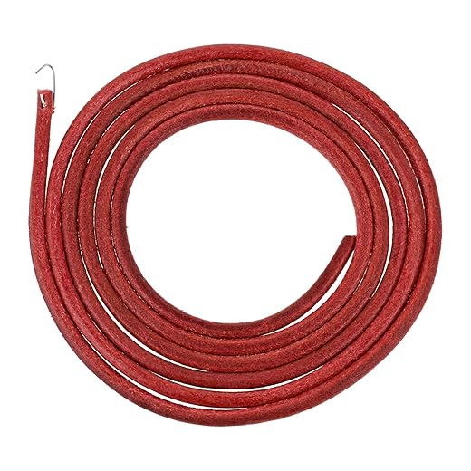 Hicello Sewing Machine Belt, 6FT Leather Belt for Singer Treadle Sewing Machine, Leather Belt Antique Treadle Parts + Hook