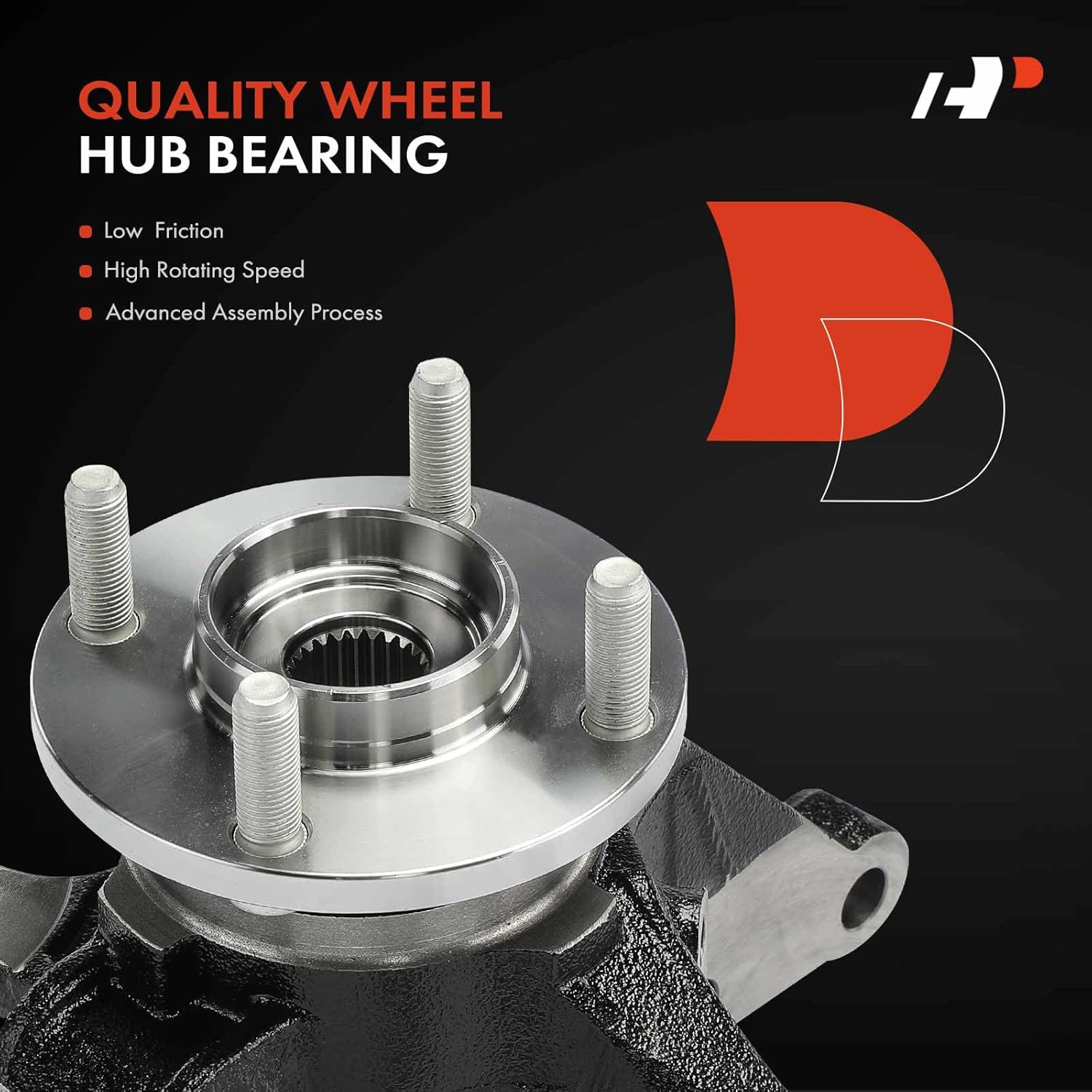 A-Premium Front Right Steering Knuckle & Wheel Bearing Hub Assembly Compatible with Nissan Versa 2013-2019, Versa Note 2014-2019, Passenger Side