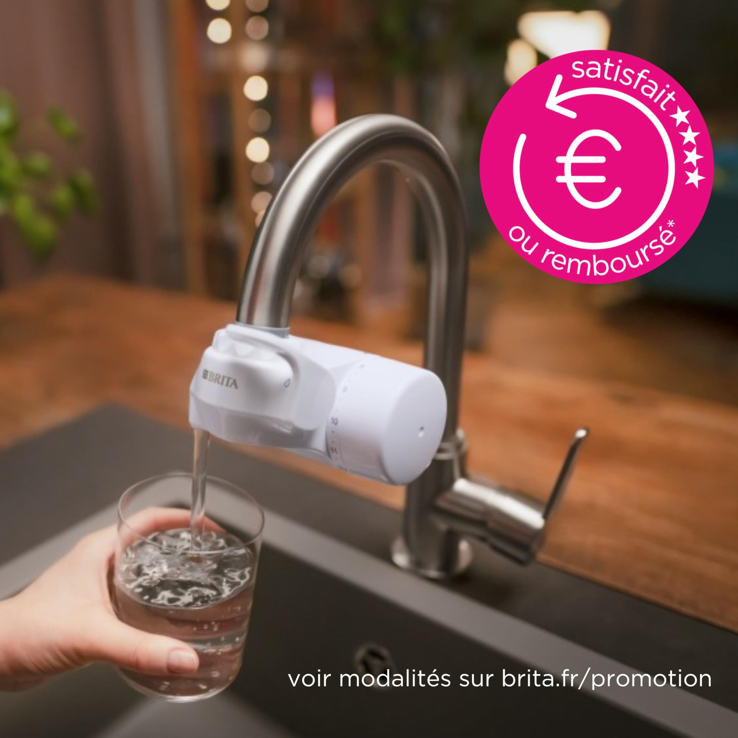 BRITA ON TAP V système de filtration sur robinet blanc avec 1 filtre à eau