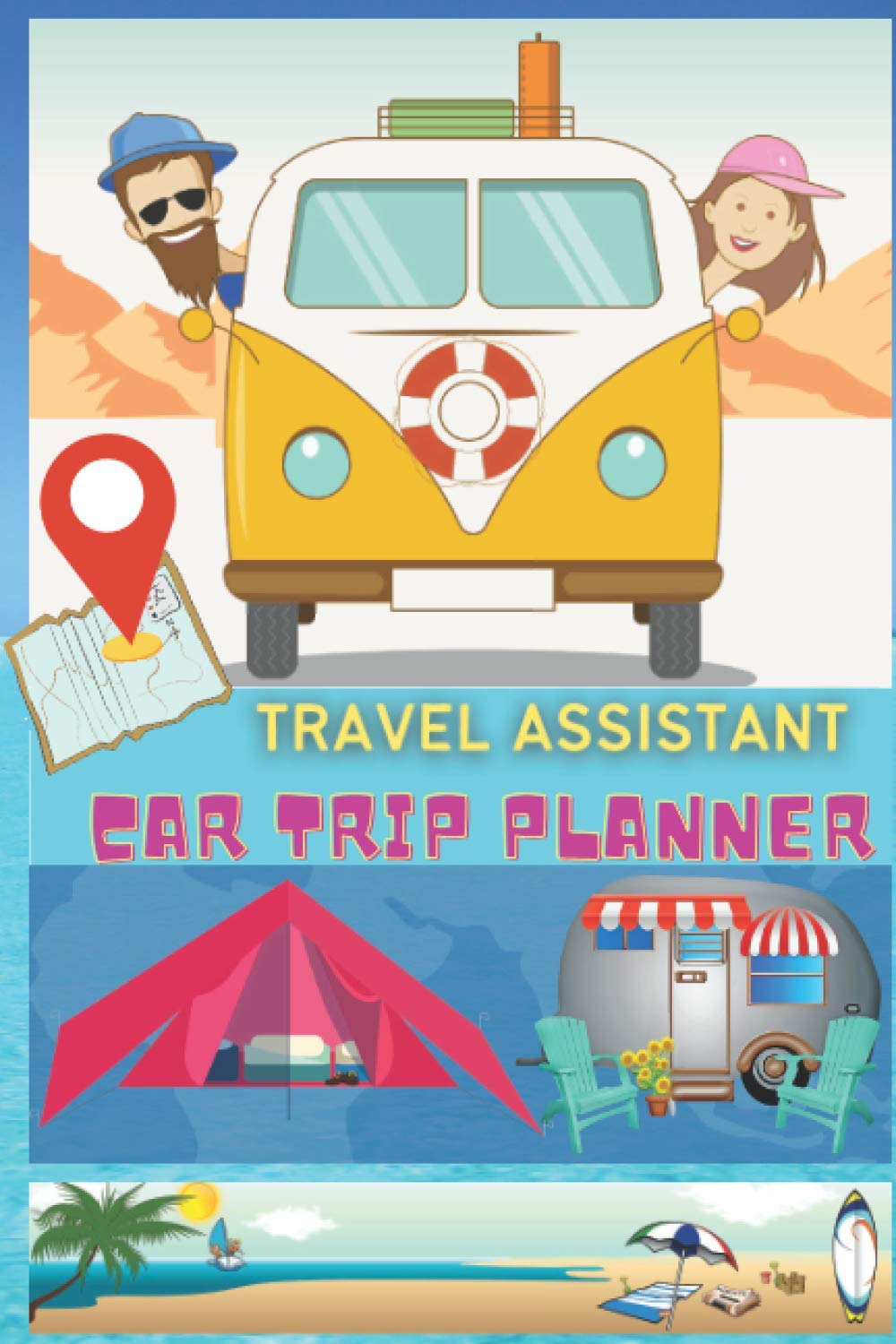 Independently Published Road Trip Planner & Holiday: Travel Diary & Journal | Vacation Planner | 6x9 inches, 77 Pages