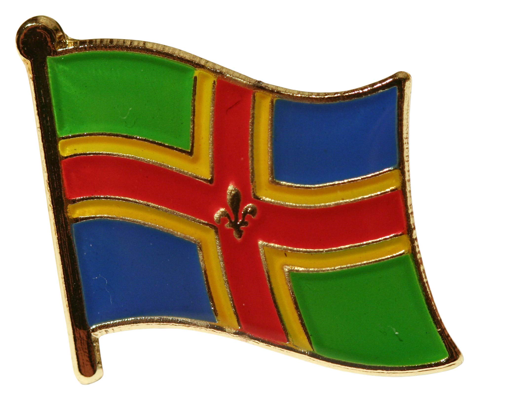 Buxton's Badges Multiple Lincolnshire County Flag Pin Badge