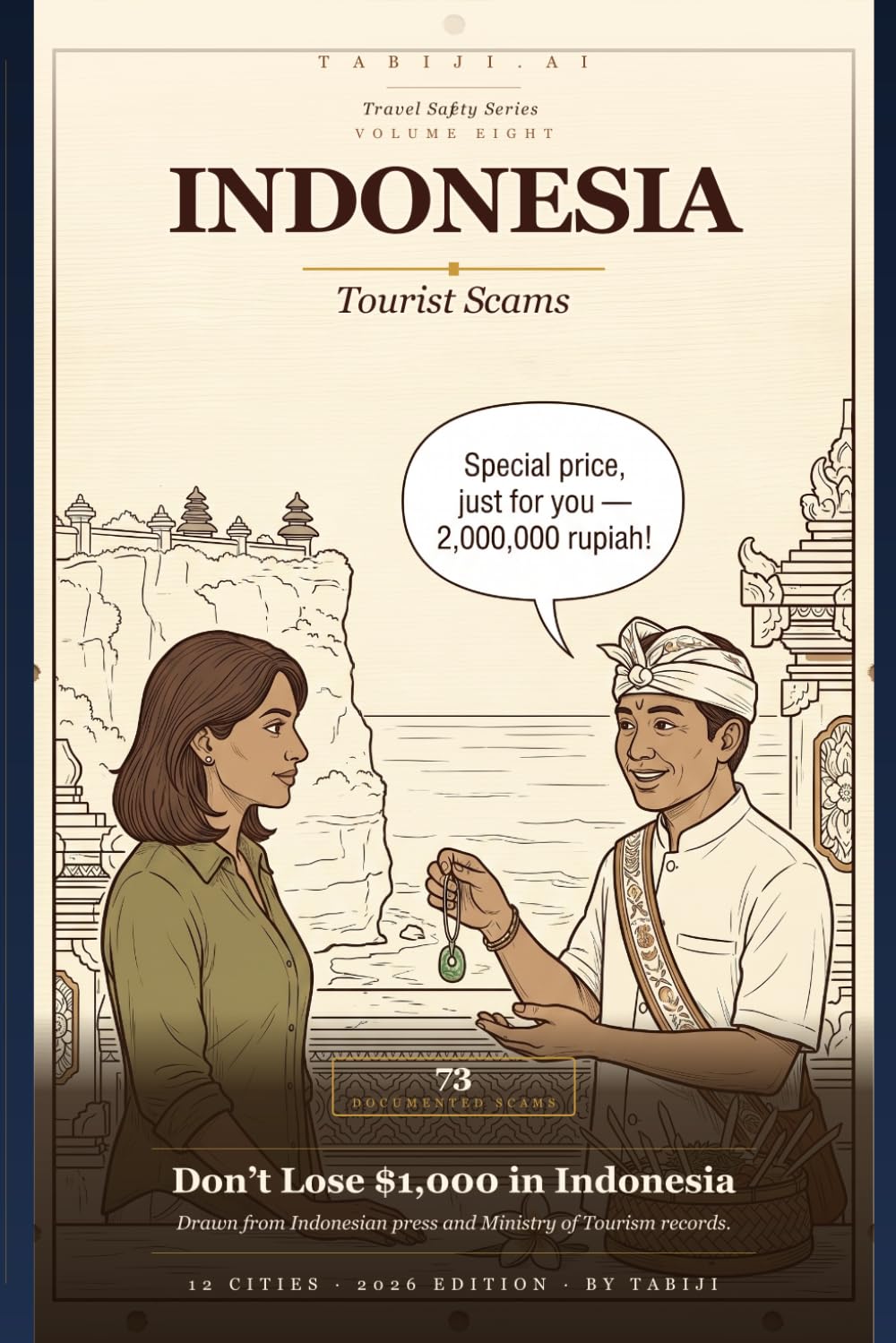 Indonesia: Tourist Scams: 73 Real Scams Across Bali, Jakarta, Yogyakarta & 9 More Cities — Drawn from Indonesian News Reports and Tourist Police Records