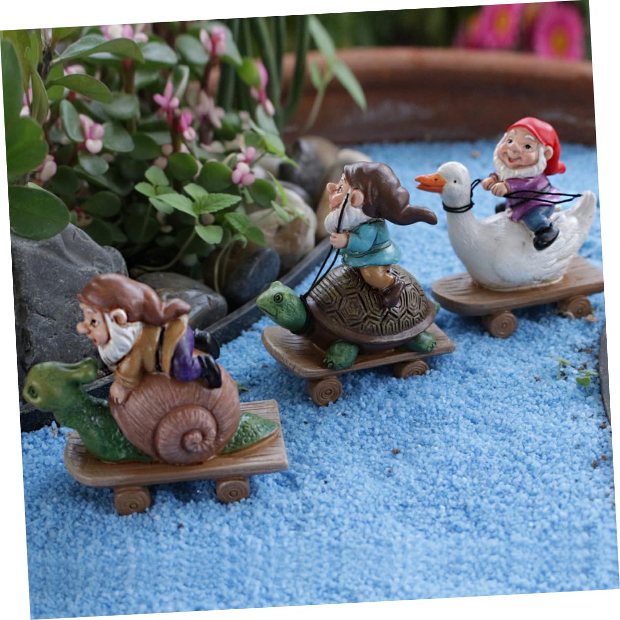 BESPORTBLE 12stücke Teiliges Lustiger Gartenzwerge Resin Deko Figuren Für Garten Und Balkon Kompakte Mini Zwergornamente Herbstdekoration Für Gartenliebhaber Und Sammler