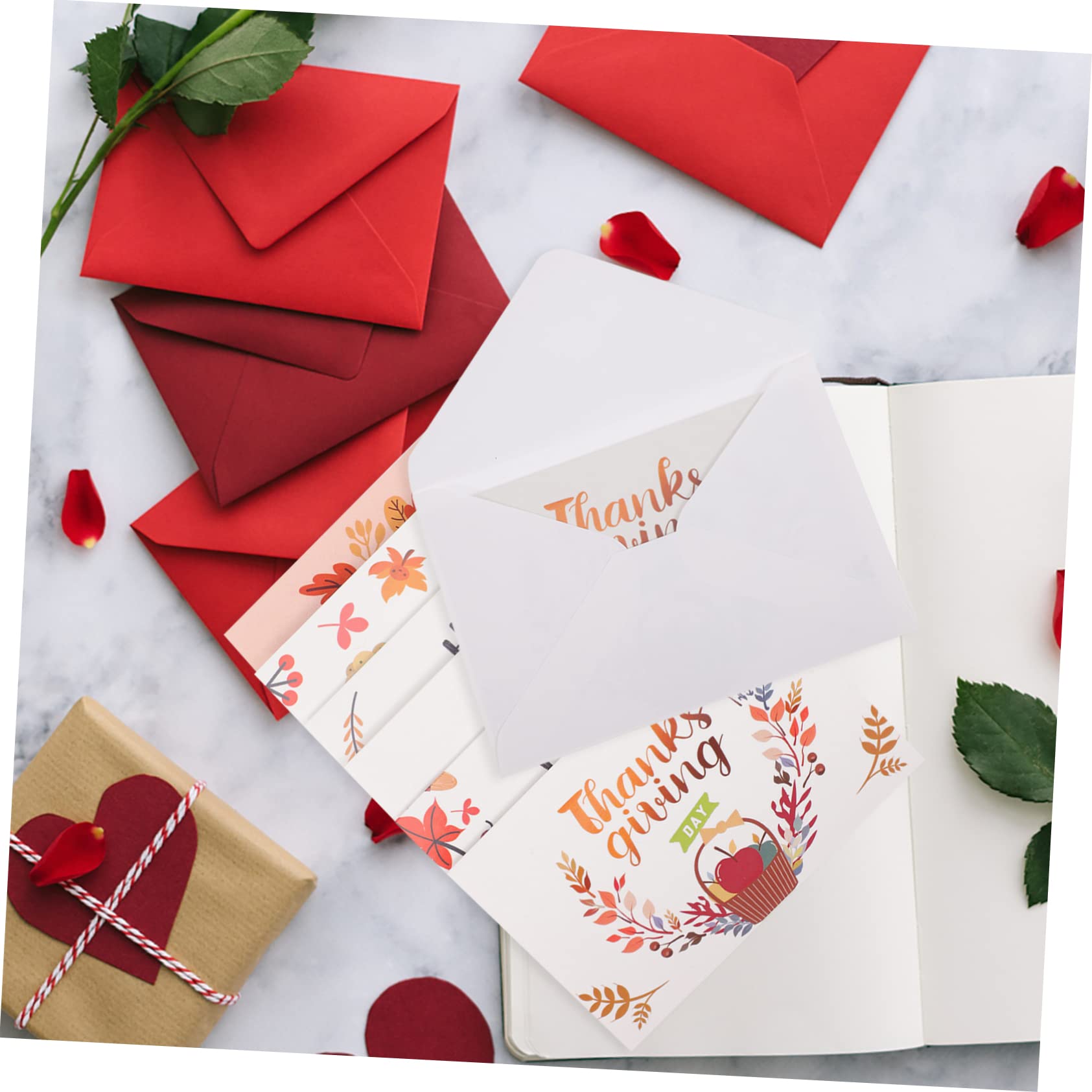 Operitacx 48 Feuilles carte de voeux carte remerciements cotillons es vierges es d'invitation de mariage bénédiction postales de vœux