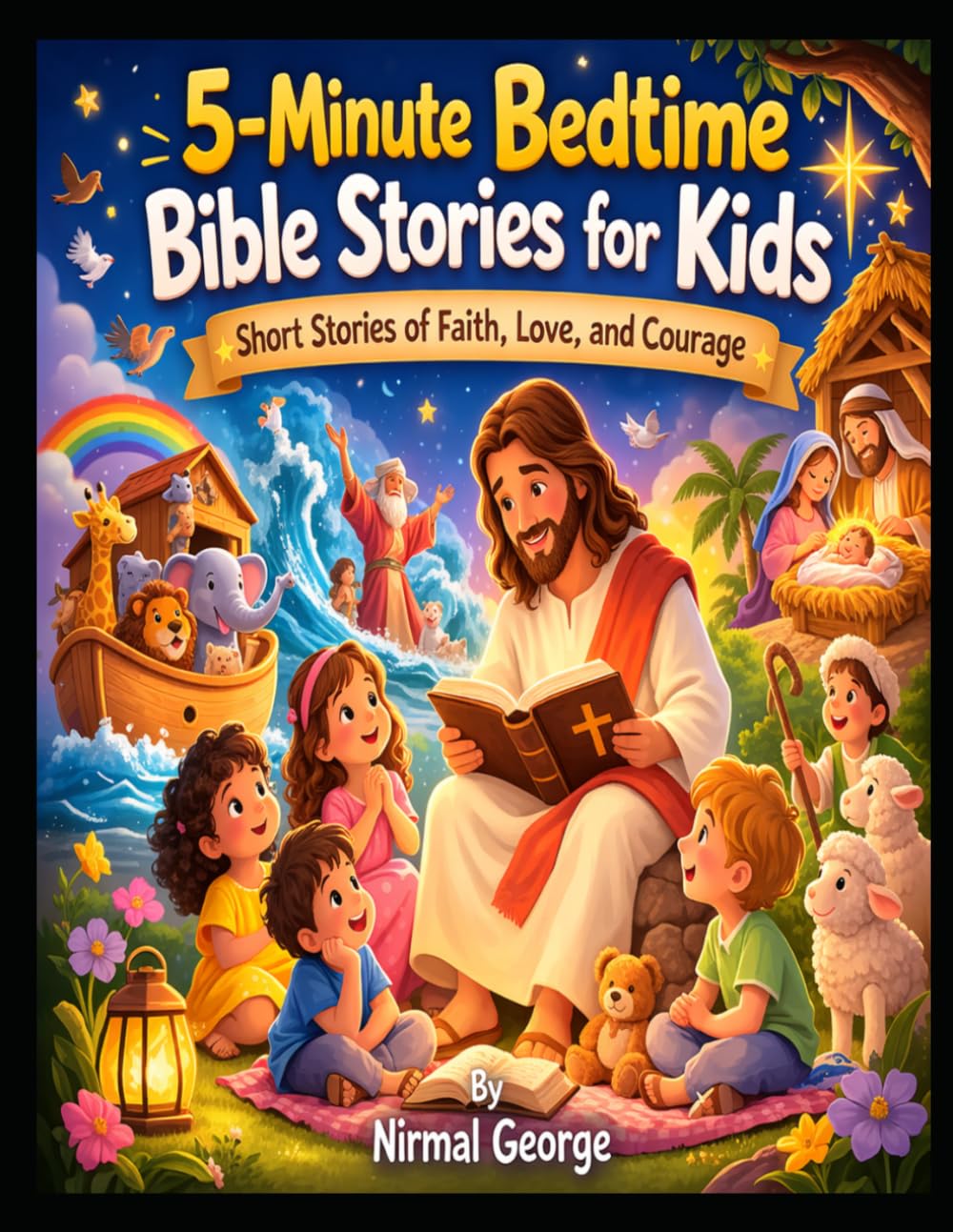 5-Minute Bedtime Bible Stories for Kids: Short Bible Stories about Faith, Love, and Courage