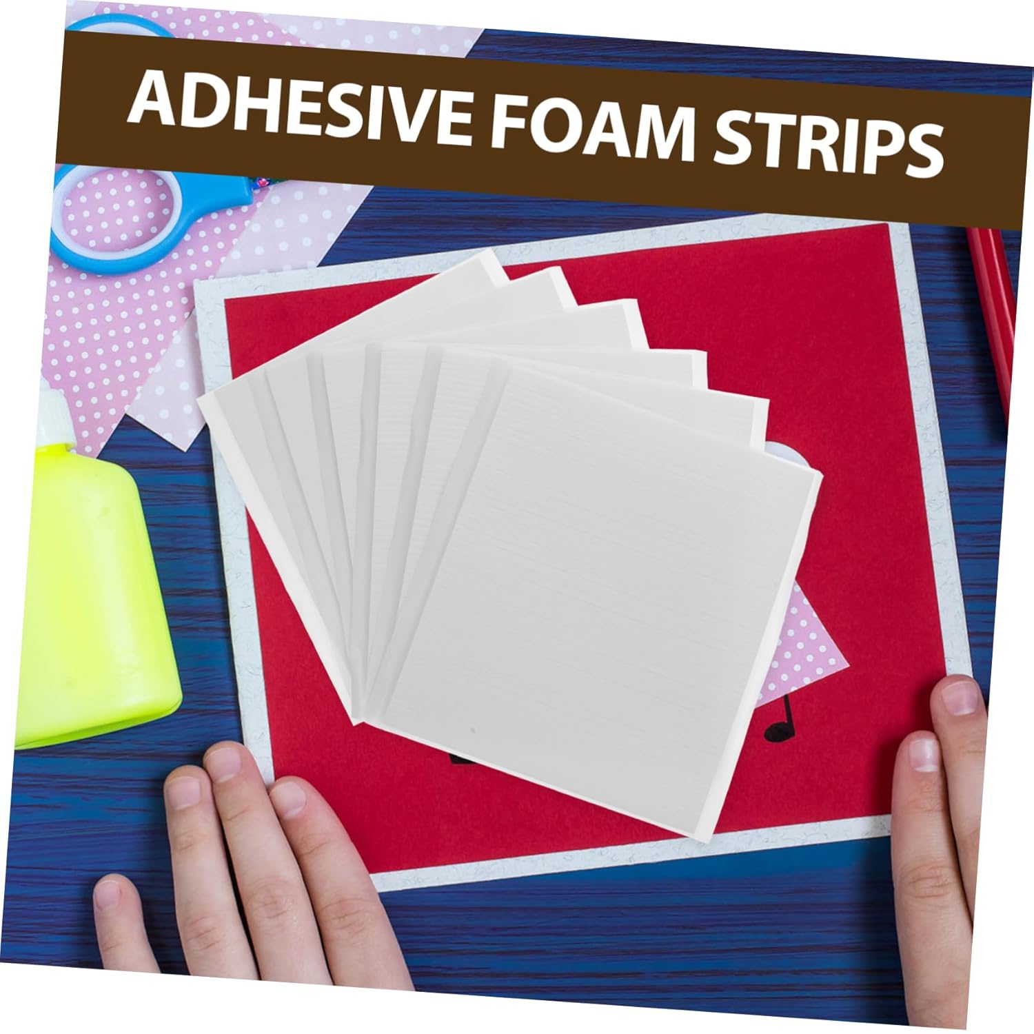 30sheets Double Sided Foam Tape Strips for Scrapbooking Crafts and Home Decor High Adhesion Versatile Sticky Foam Sheets