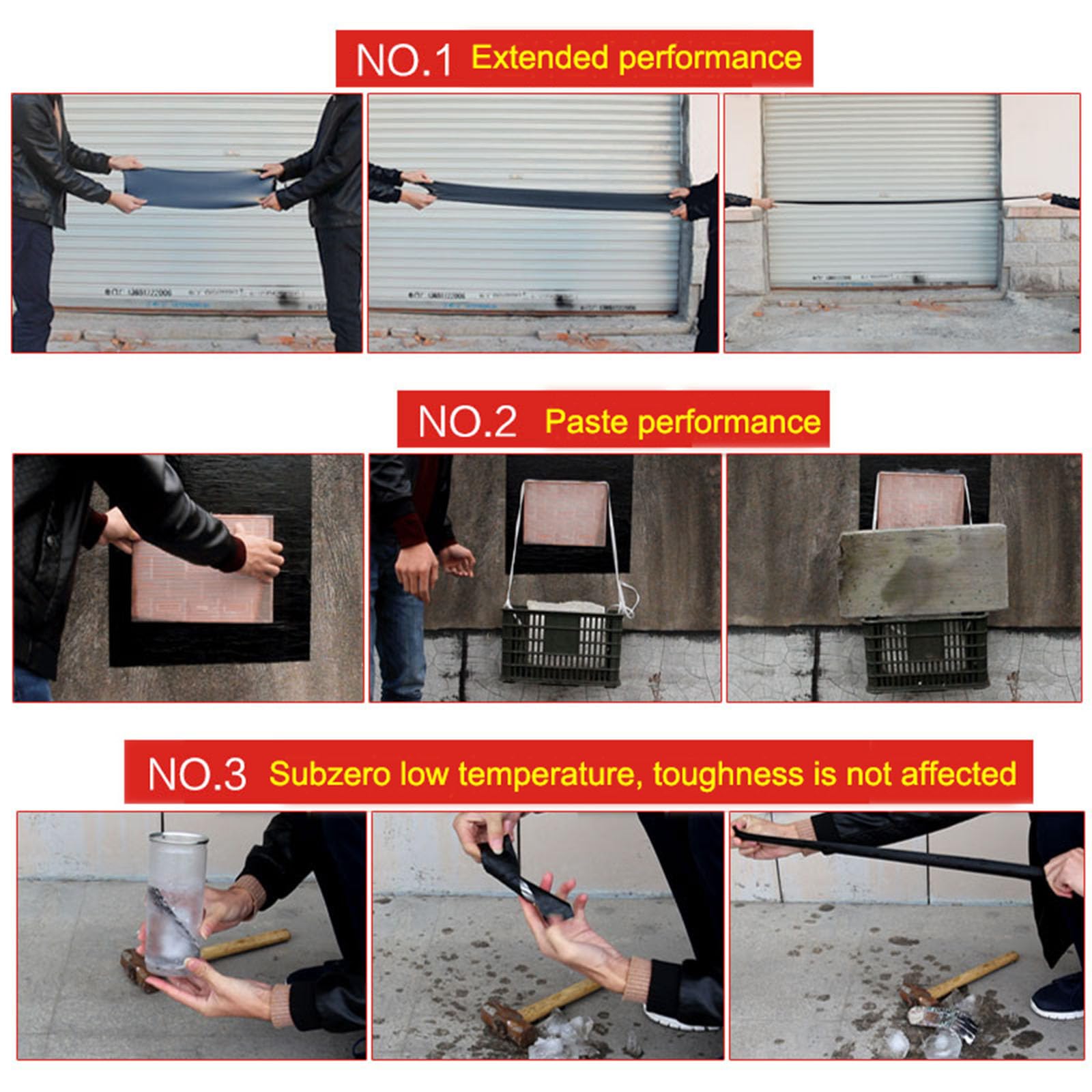Cinta de reparación de Asfalto, Impermeable para Exteriores, de Aluminio, autoadhesiva, Resistente a los Rayos UV y a la Intemperie, para Reparar Grietas en techos, canalones y per