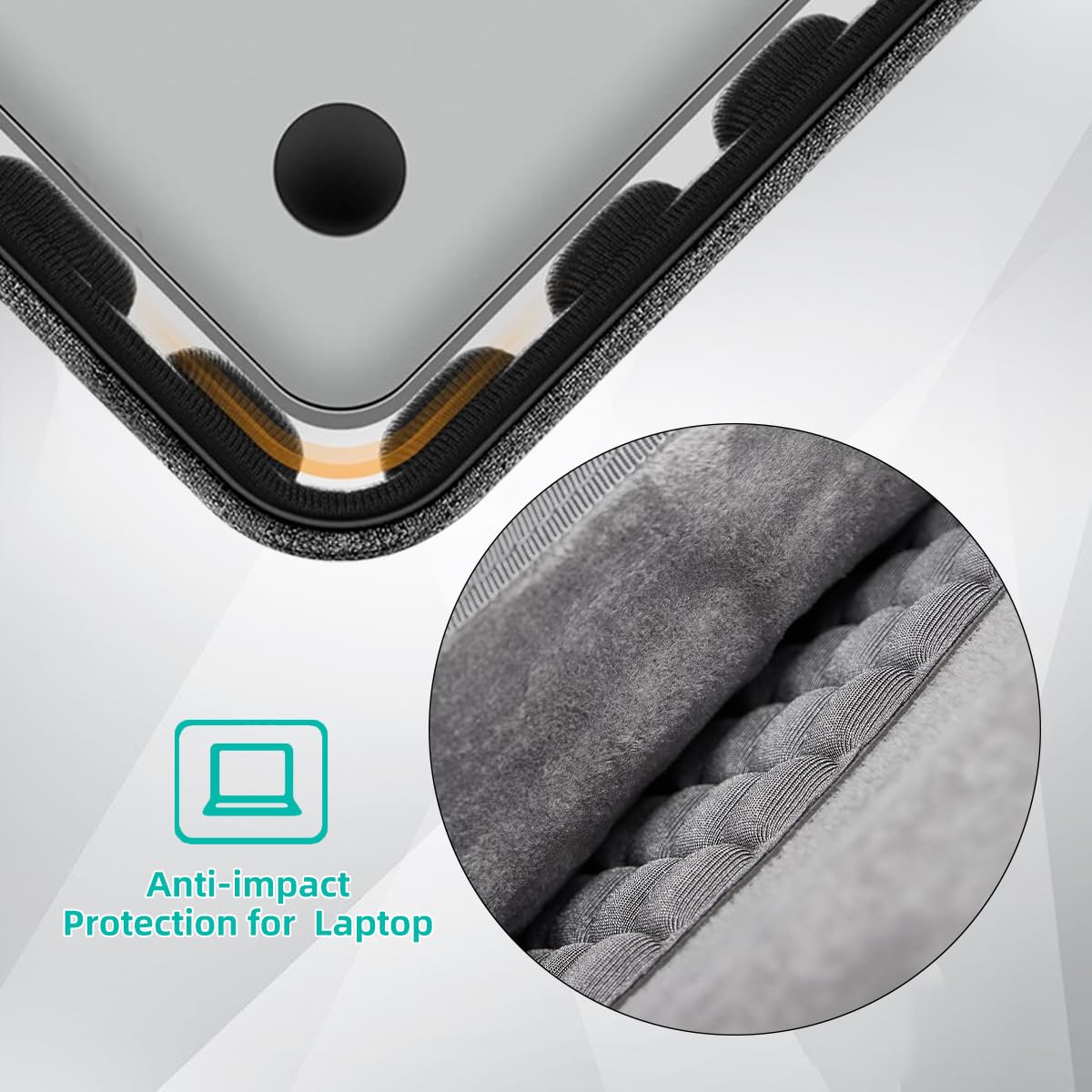 Zaino Porta PC Uomo per 15.6 Pollici Zaino Lavoro Impermeabile Zaino da Viaggio Antifurto per Uffico Università Scuola Viaggio Business-Nero