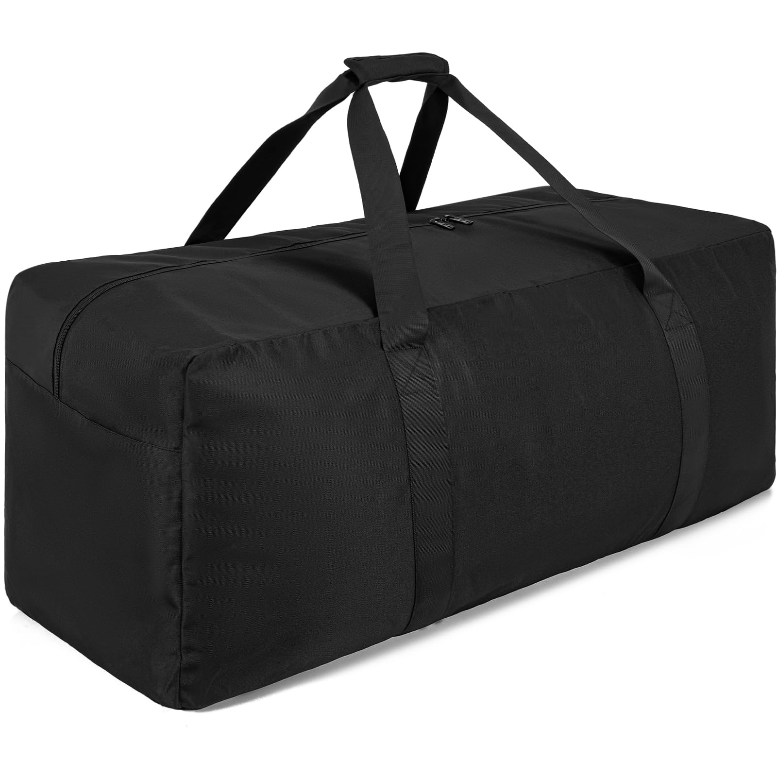 Extra Large Travel Duffle Bag, 160L Gear Bag for Men and Women, Storage Bag Ideal for Overnight Camping and Weekend Getaways, Black