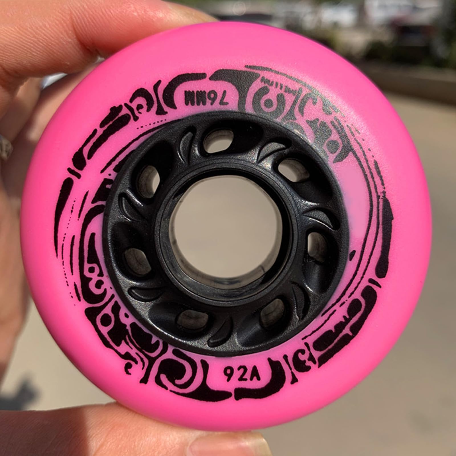 Genérico Ruedas de Repuesto para Patines en Línea Exterior Interior Paquete de 8 Ruedas de Repuesto para Patines de Velocidad (92A, 72 mm, 76 mm Y 80 mm) para Usar en Equipaje O Sillas de Ruedas.