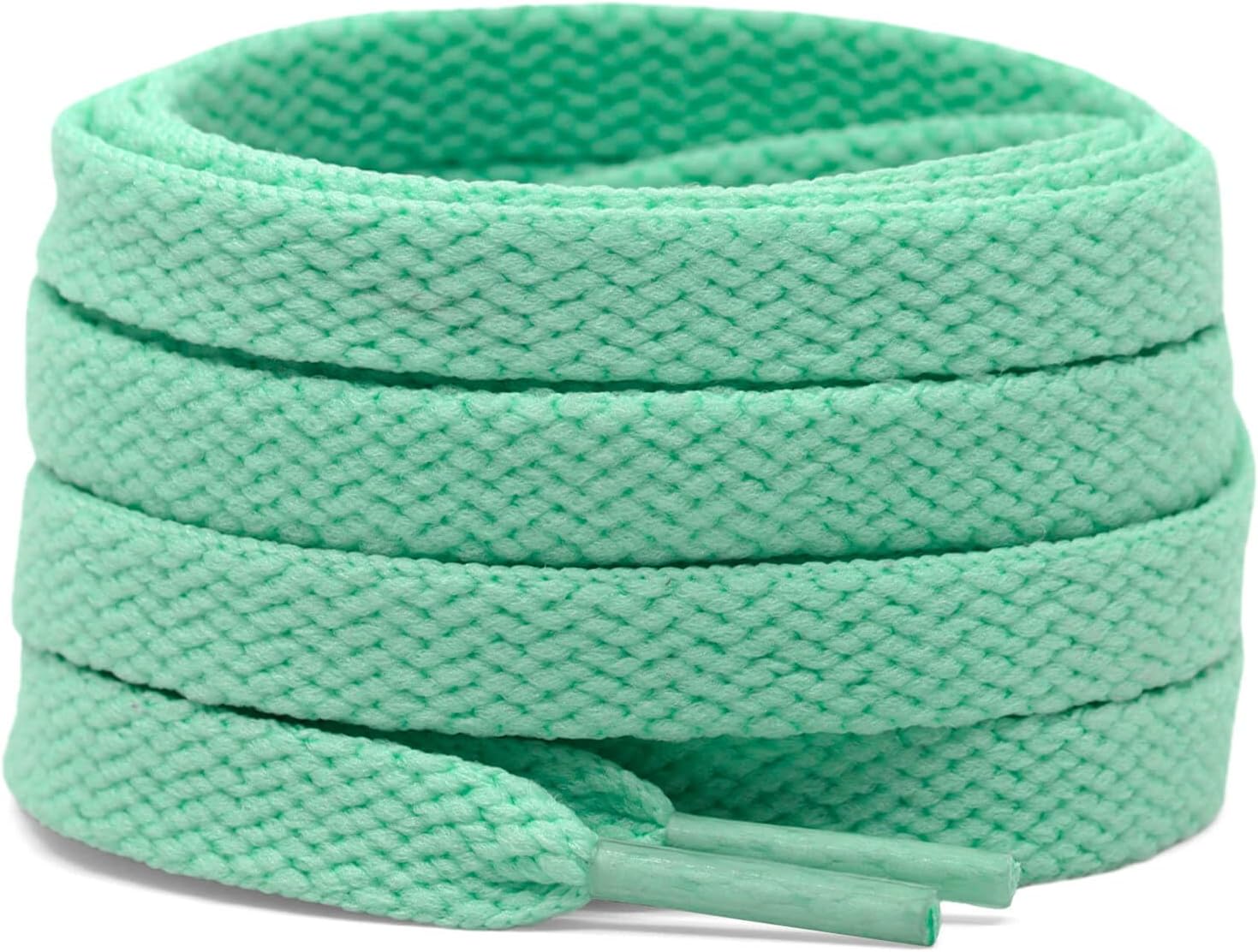 DELELE 2 Pair Flat Shoe laces 5/16" Wide Shoelaces for Athletic Running Sneakers Shoes Boot Strings 39 inch (100CM) 12 Fruit Green