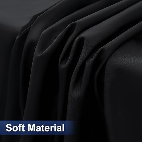 Miniatura 4 de homing Paquete de 2 manteles rectangulares ajustables, manteles de tela lavable para mesas de 6 pies, mantel resistente al agua para fiestas,