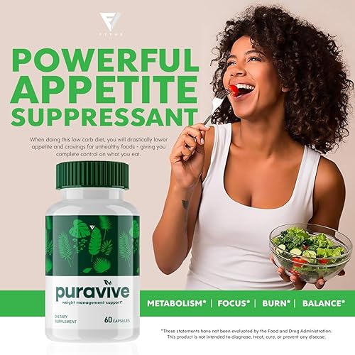 Miniatura 3 de Puravive Pills - Paquete de 5 cápsulas de pérdida de peso, suplemento dietético Purevive Management Support Advanced Formula, Pura Vive Extra