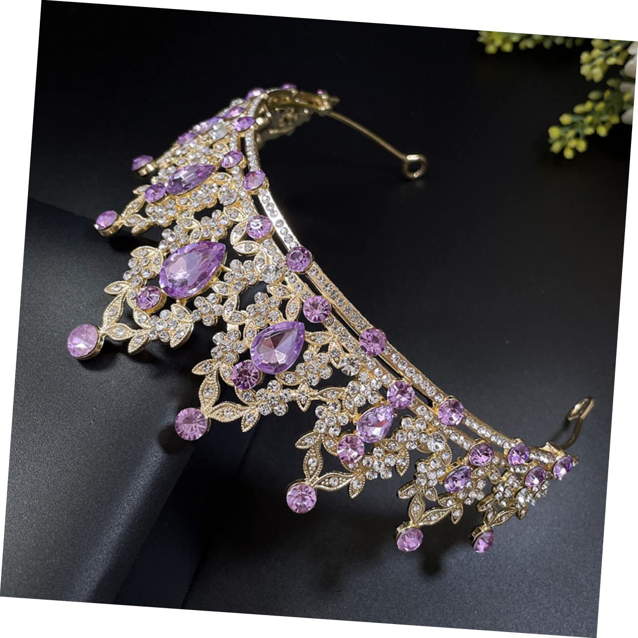 TQHGM Accessoires Crown Halskette Braut Hochzeit Braut Schmuck Brautbrautjungfer formeller Schmuck Strass