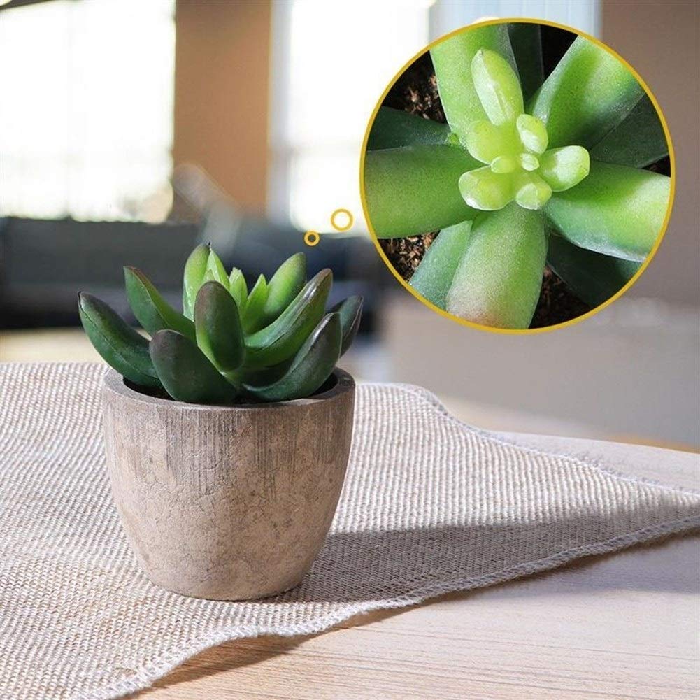 3pcs Decorativo Faux succulente Flower Pot Vaso Macetas Planter Artificiale succulente Falso Simulazione Piante con pentole