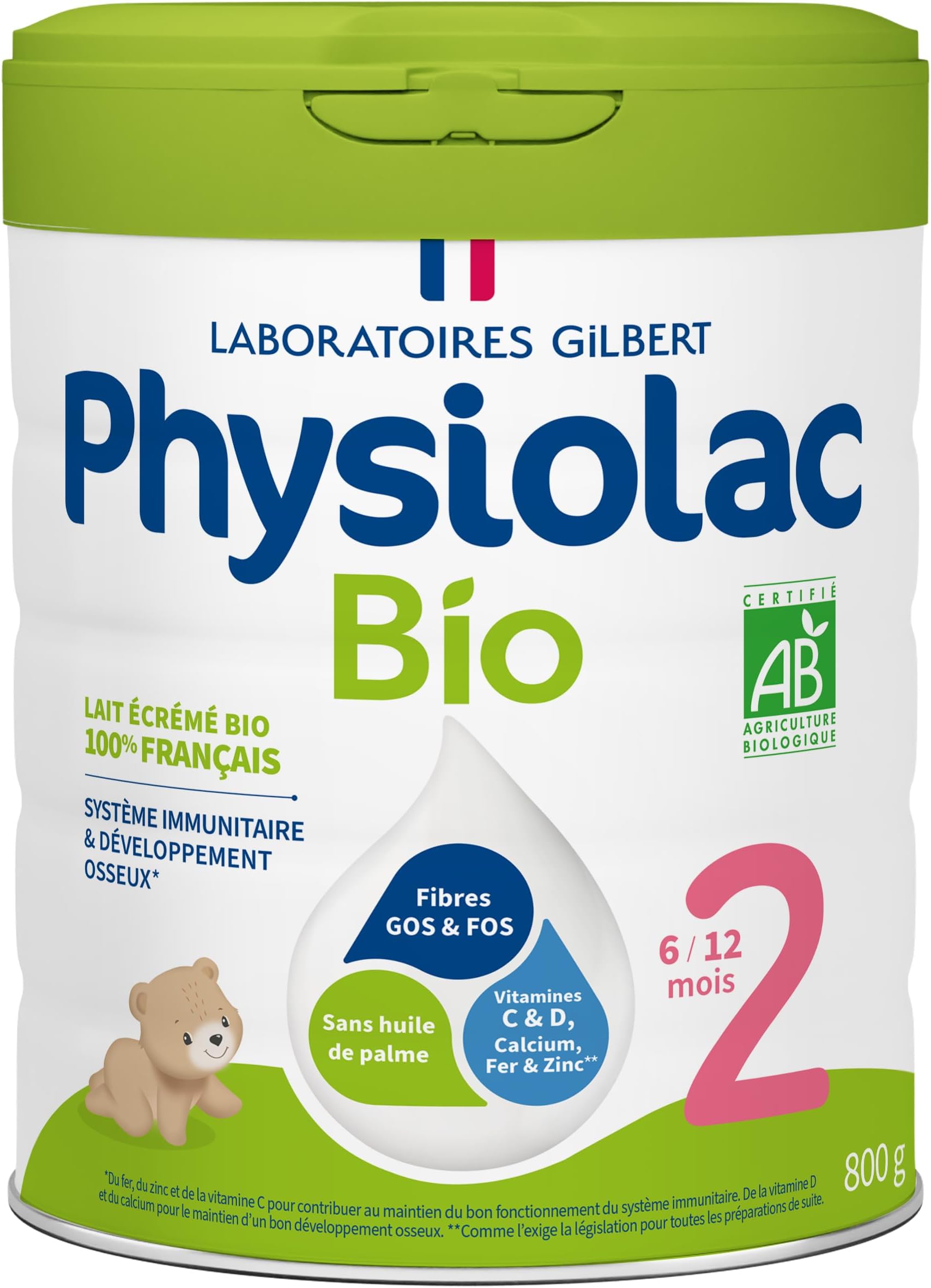 Organic 2 from 6 to 12 Months 800g