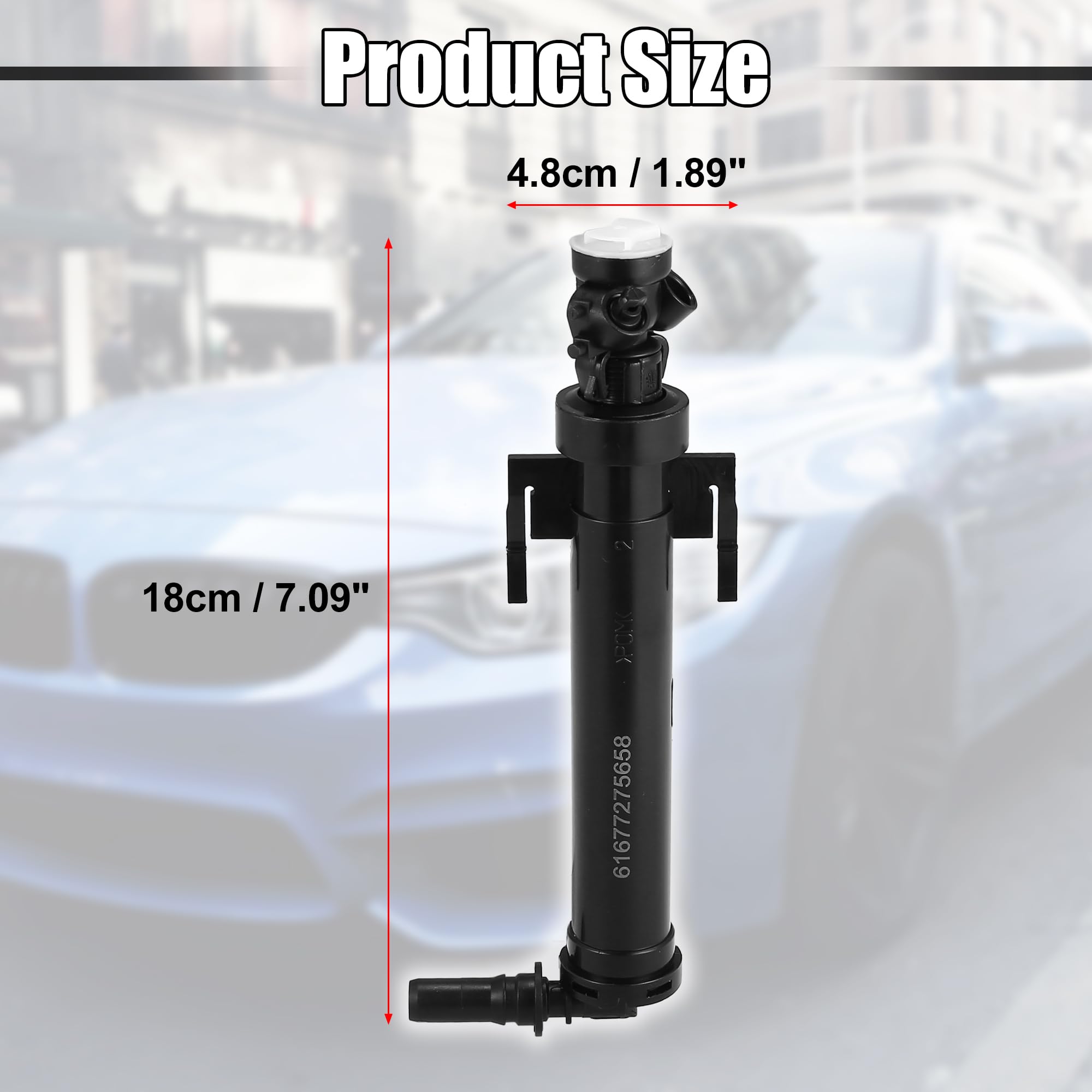 Amazon.com: X AUTOHAUX 2pcs Headlight Washer Nozzle Front Left 