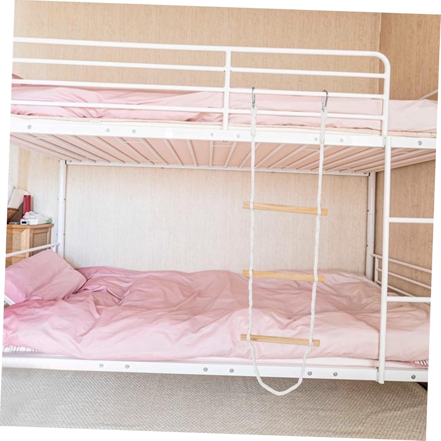 Rope Ladder for Bunk Beds Hanging Climbing Rope Ladder for Easy to Install Lightweight Design for and Playgrounds Supports Heavy Duty Use