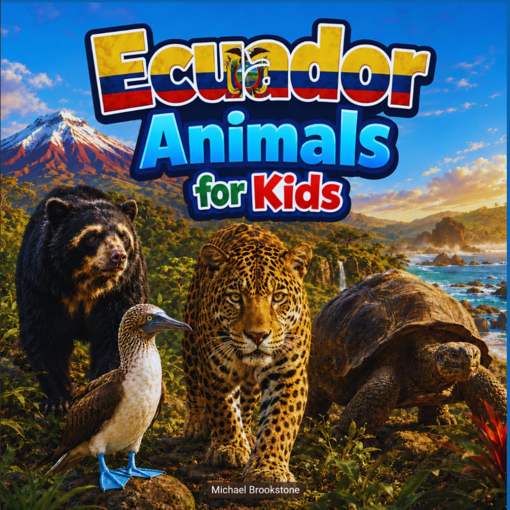 Ecuador Animals for Kids: An Ecuador Wildlife Picture Book with Amazing Animals, Famous Landmarks, and Country Facts for Kids and Families (Animals of the World – Wildlife Edition)