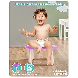 Kikapabi Toddler Magnetic Drawing Board - 1st Birthday Gifts for 1 2 3 Year Old Girls & Boys, Learning Doodle Board, Educational Toys for Baby (Purple)