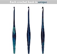 Vista 2 de Ommi - Ganchos de ganchillo con mango ergonómico, gancho de ganchillo hecho a mano de 7 pulgadas, aguja de tejer, tejido de hilo para manualidades