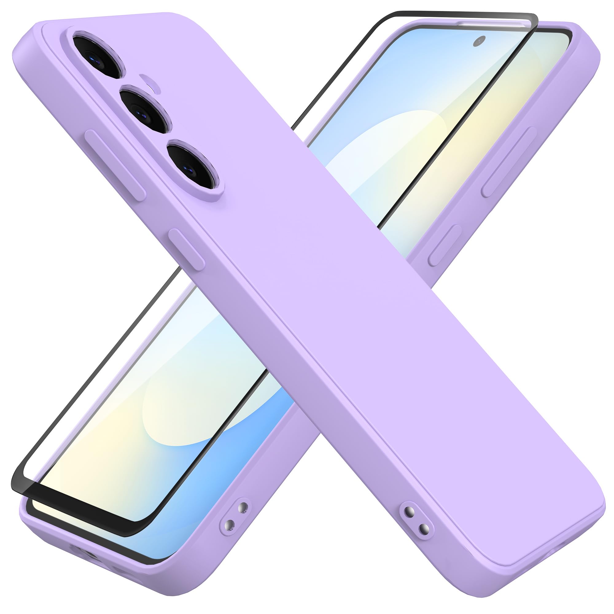 Coque Samsung S25 FE violette en silicone souple haute finition - 8