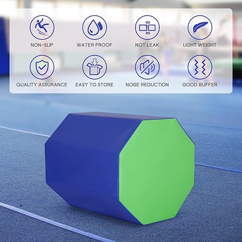 Miniatura 10 de Esterilla octágono para gimnasia de 24.4 x 25.6 pulgadas, equipo de gimnasia para gimnasia, gimnasio, fitness, hogar
