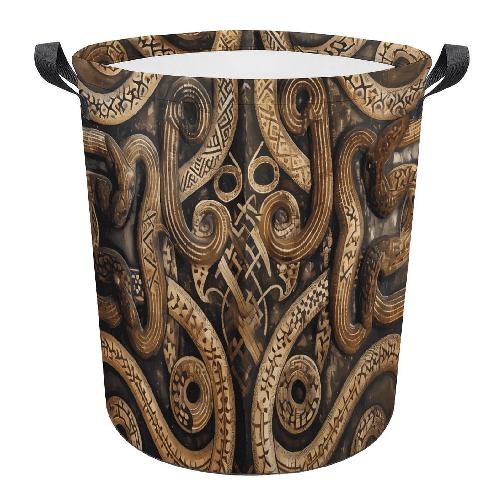 Panier à linge motif serpent idéal pour organiser la buanderie familiale