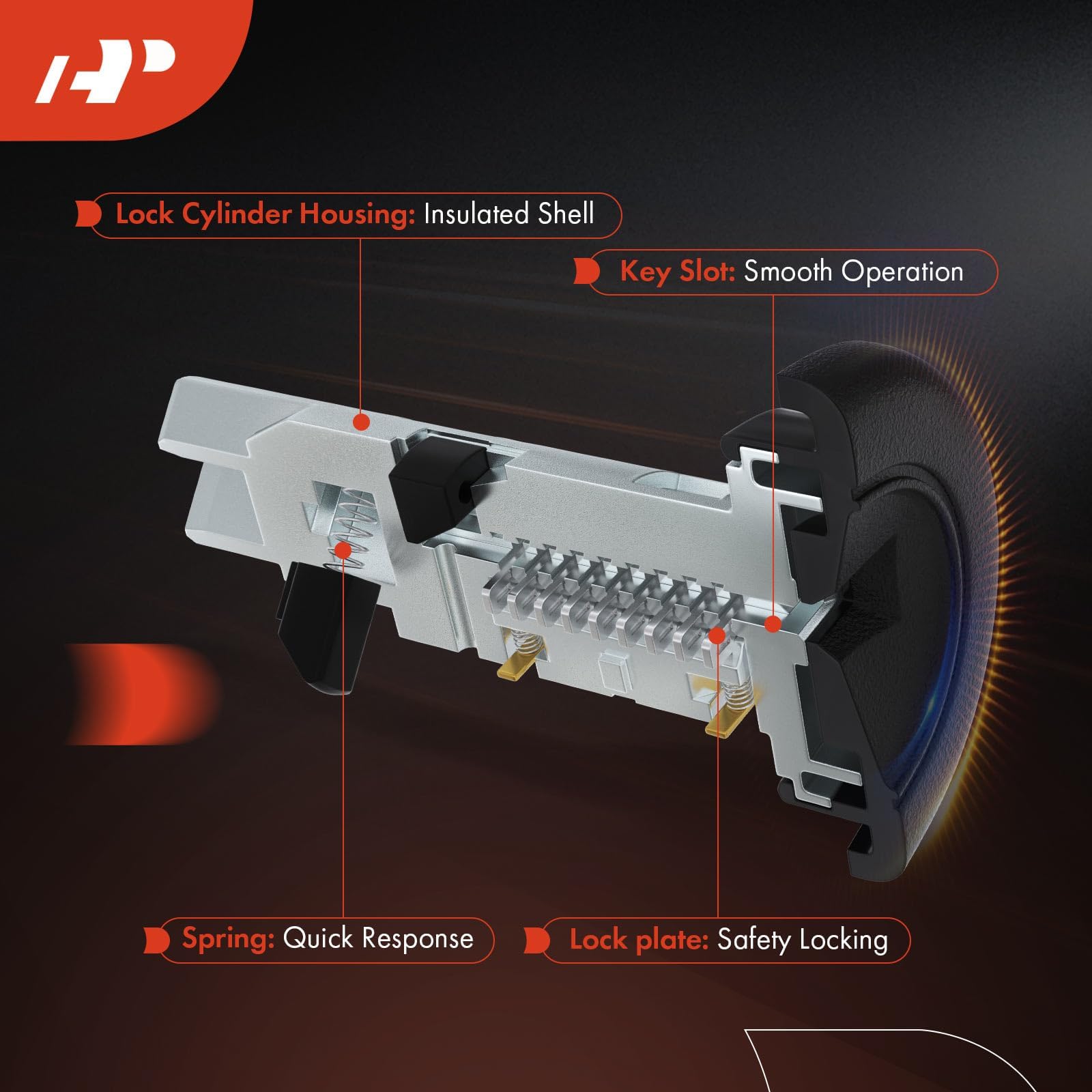 KI　2口 Amazon.com: A-Premium Ignition Lock Cylinder with 2 keys