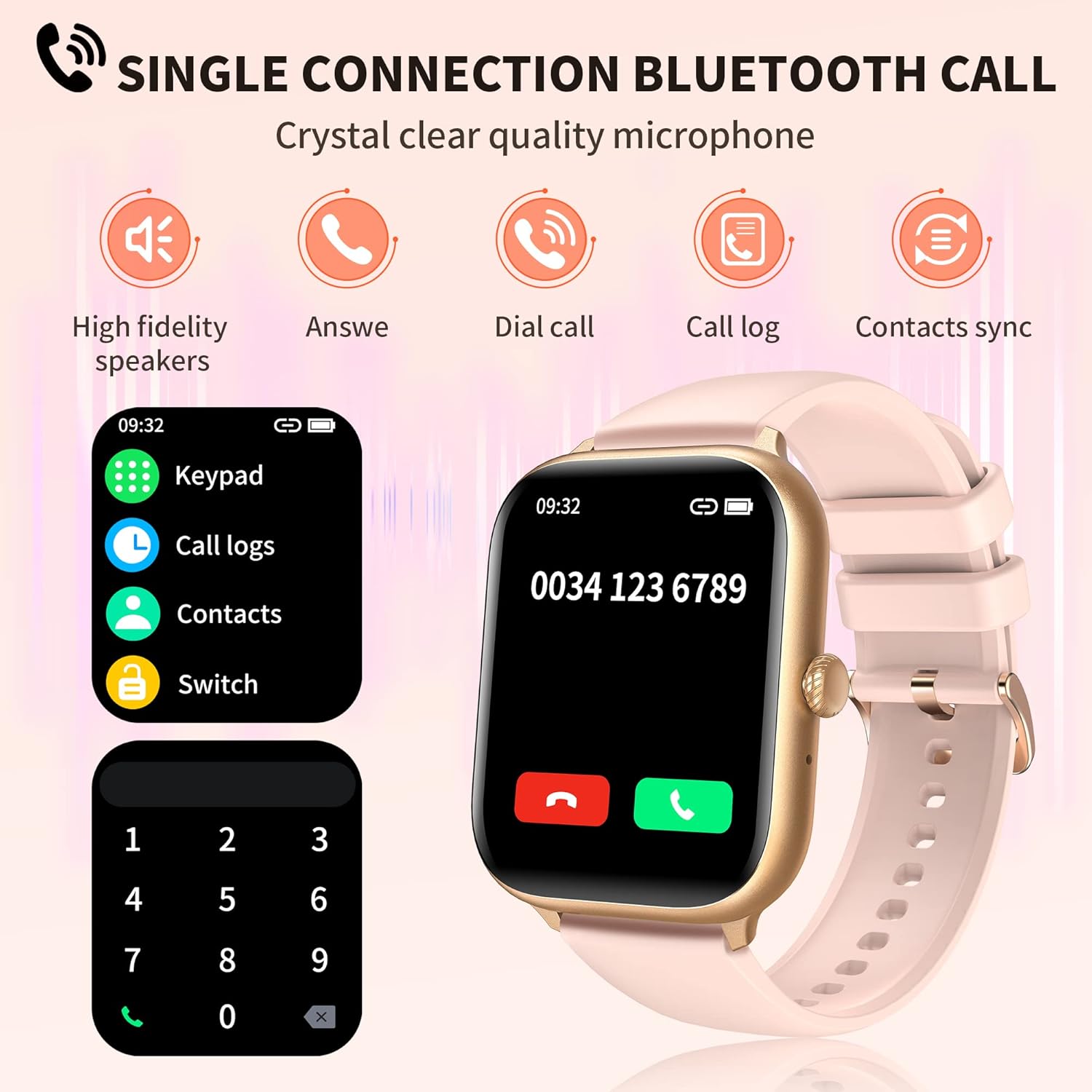 Smartwatch Donna Uomo con Risposta Chiamate e Vivavoce, 1.85 Smartwatch, Orologio Fitness Tracker Donna Offerta IP68 con Cardiofrequenzimetro, SpO2, Notifiche Messaggi Whatsapp per Android iOS Smartwatch Donna Uomo con Risposta Chiamate e Vivavoce, 1.85 Smartwatch, Orologio Fitness Tracker Donna Offerta IP68 con Cardiofrequenzimetro, SpO2, Notifiche Messaggi Whatsapp per Android iOS