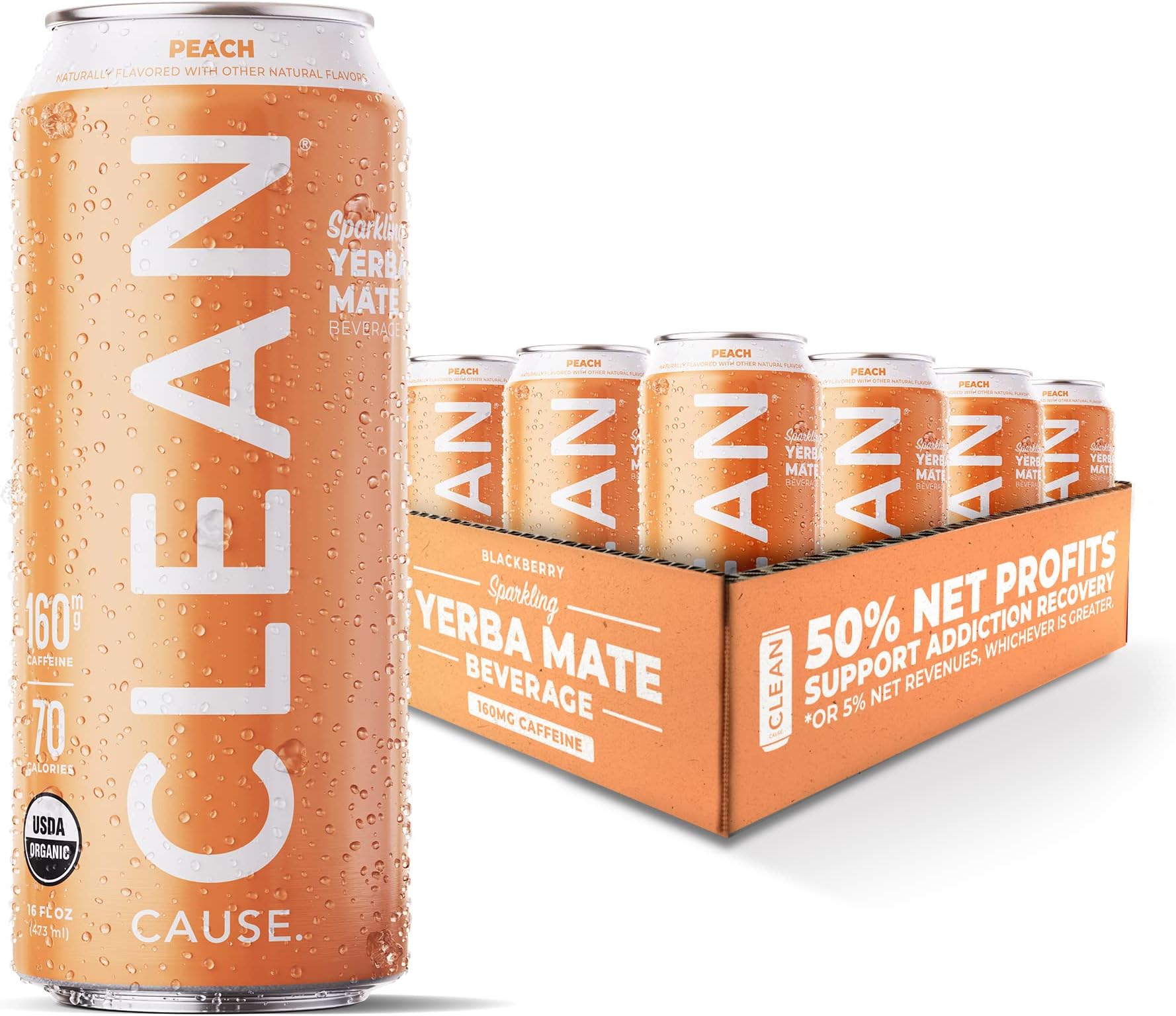 Peach Sparkling Yerba Maté