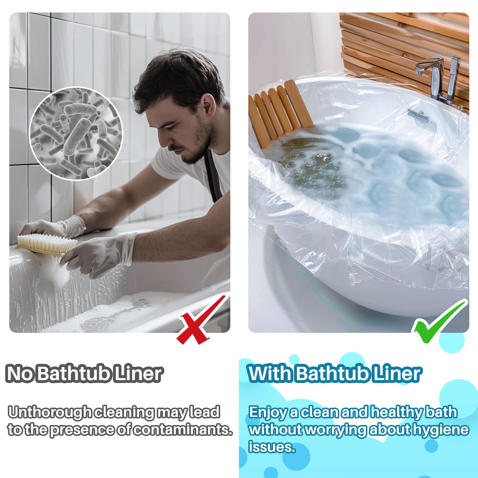 MAQIHAN Bathtub Cover - Keep Tub Clean -5