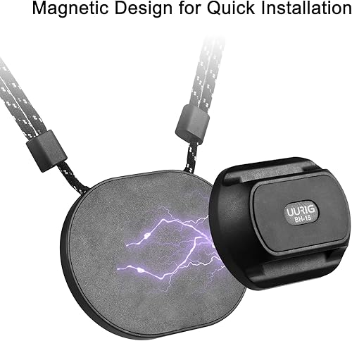 Miniatura 4 de Camnoon UURIG BH-15 Soporte universal para cámara de cuerpo, soporte magnético para el cuello, reemplazo de montaje de cámara para BOBLOV y la