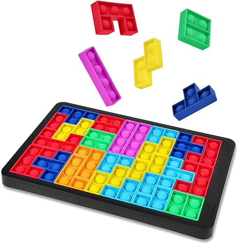 Miniatura 8 de Ainiv Juego de rompecabezas para ansiedad, juguete de rompecabezas de silicona, rompecabezas de silicona, rompecabezas de bloques de construcción,