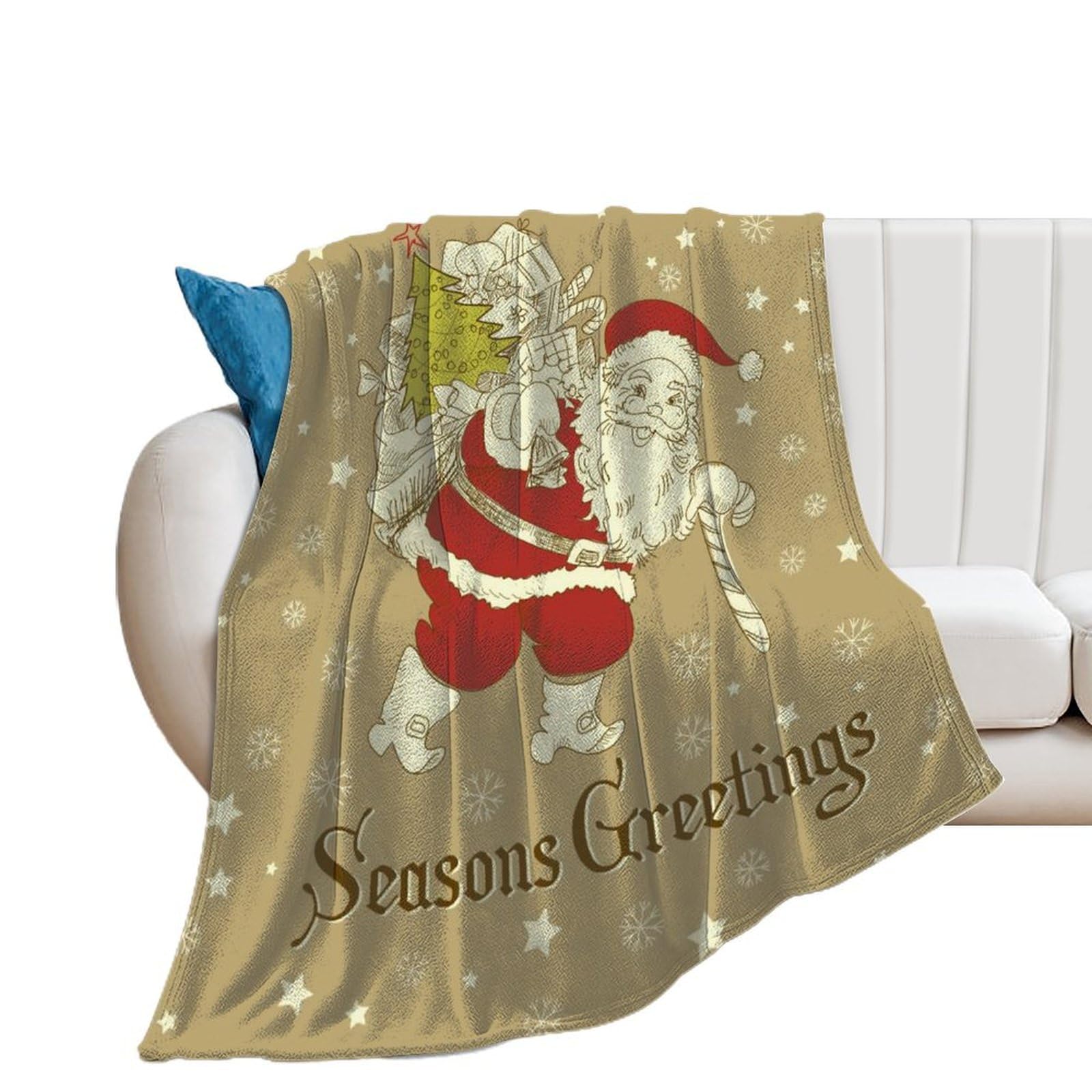 Couverture polaire de Noël douce en flanelle 150x200cm, le cadeau idéal au pied du sapin