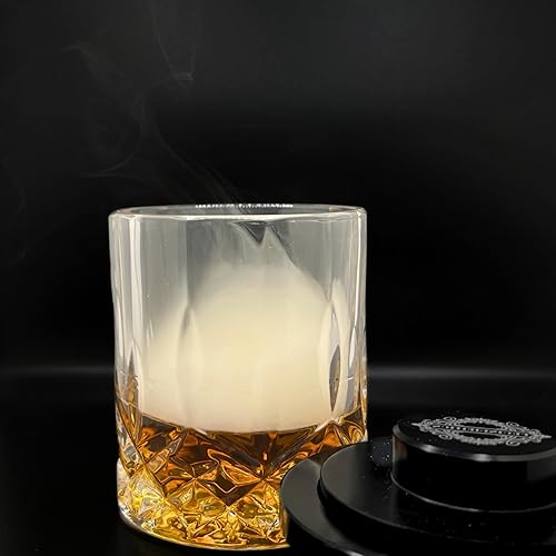 Miniatura 9 de Metal Cóctel Fumador Hogar Bar Accesorios Bebida Fumador Esfera Cubo de Hielo Cóctel Ahumador Astillas de Madera Caja de Regalo Accesorios de Barman