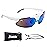 Franklin Sports MLB Baseball Sunglasses - Flip Up Baseball + Softball Sunglasses for Kids + Adults - Lightweight Sport Sunglasses for UV Protection - White