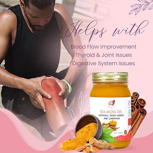 Miniatura 66 de Healthy Herbs Gel de musgo marino (piña de mango dulce) elaborado en forma silvestre de oro jamaicano de Santa Lucía Seamoss Superalimento