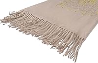 Vista 5 de Urban CoCo Chal Bordado con Borlas de Tamaño Grande para Mujer, Bufanda de Mujer