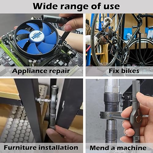 Miniatura 6 de Juego de destornilladores magnéticos 24 en 1, kit de destornilladores de trinquete con mango desmontable multifuncional y 24 brocas de acero S2 para