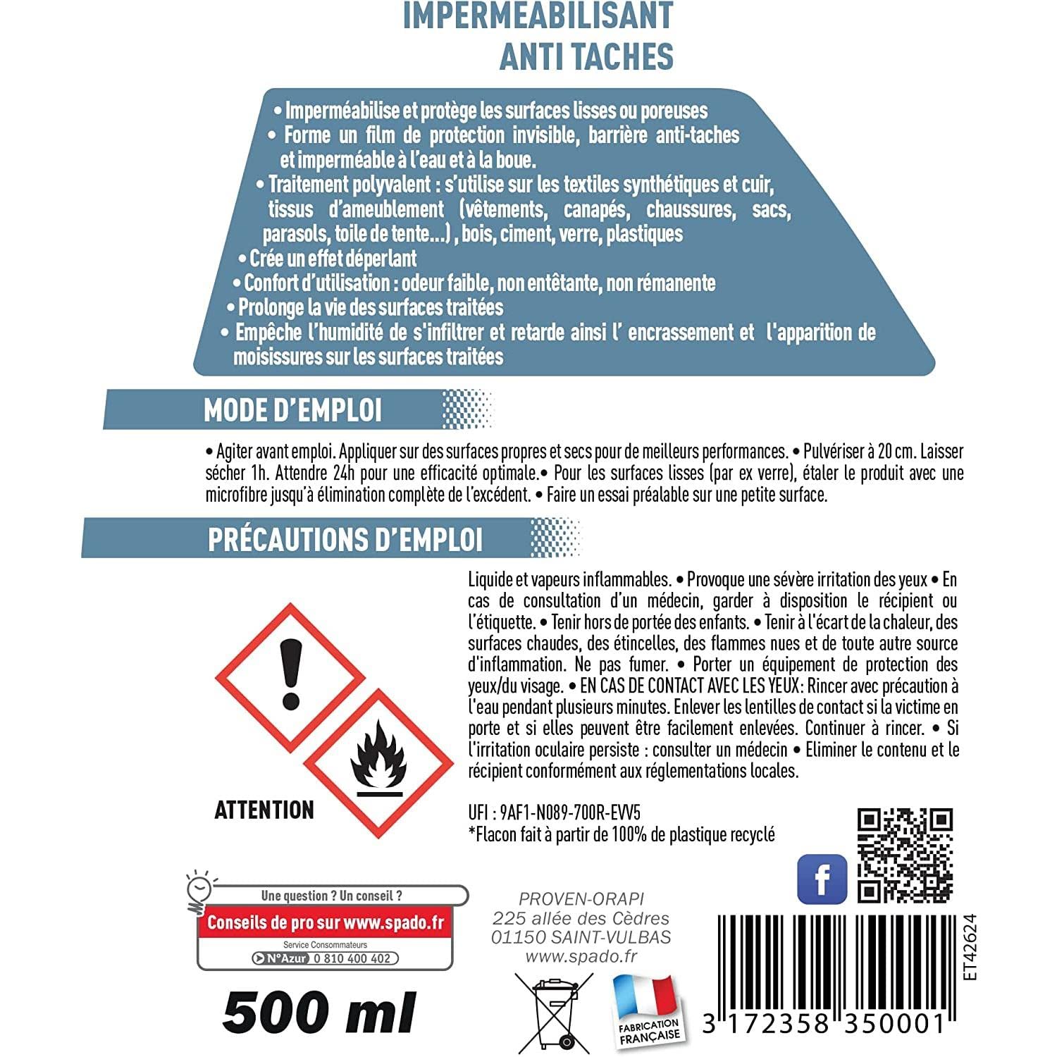 spado impermeabilizzante Anti Macchie – Set di 3