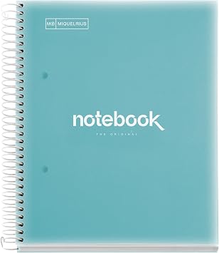 Miquelrius 49949 - Notebook A5 120 Horizontal 90 grams PP Emotions Sky Blue