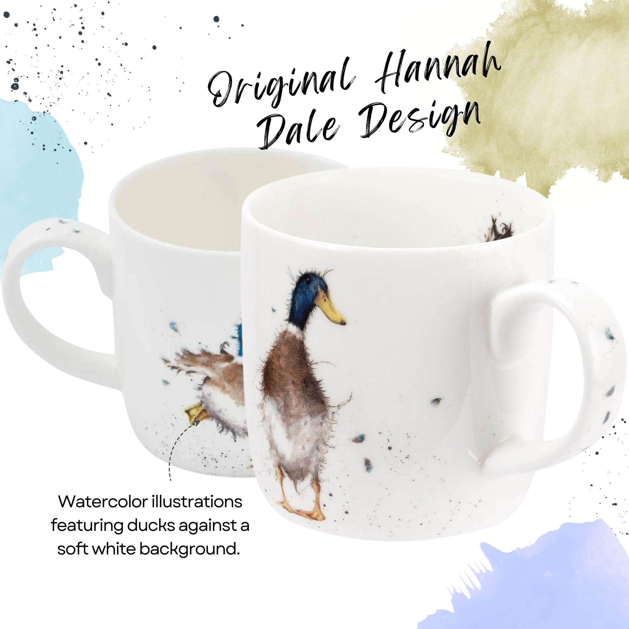 Royal Worcester Wrendale Designs 11oz Mug, Guard Duck - Bone China