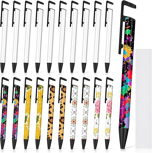Miniatura 12 de Yexiya Bolígrafos de sublimación, bolígrafo de transferencia de calor en blanco, bolígrafo de sublimación con envoltura retráctil, suministros