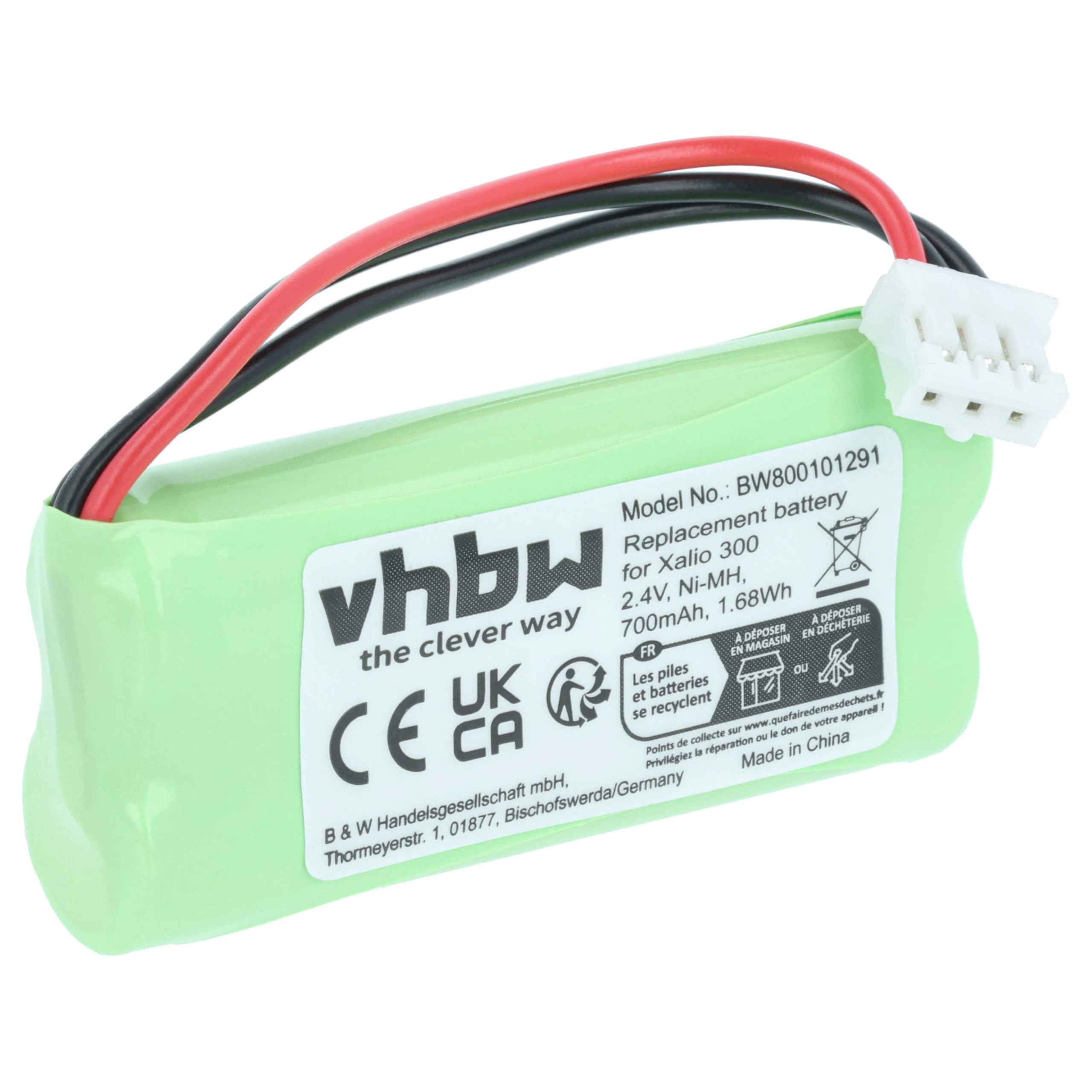 2x Batteria sostituisce CP51 per telefono Philips | 800108698
